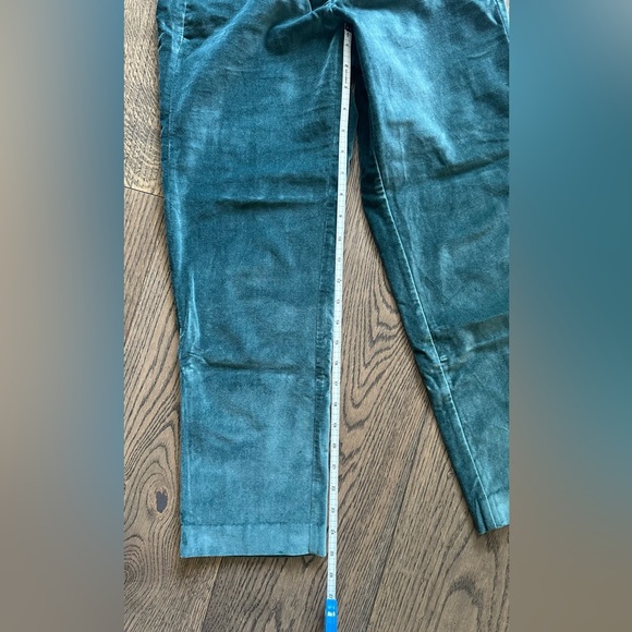 Babaton Women’s Green Velvet Cropped Pants - Size 4 - Picture 4 of 7